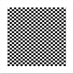 Checkered Black And White Posters and Art